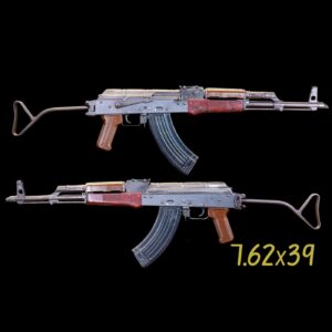 East German CG5 7.62x39 rifle with original bluing and red laminate furniture, offered by Alpha Group Armory in Naples FL