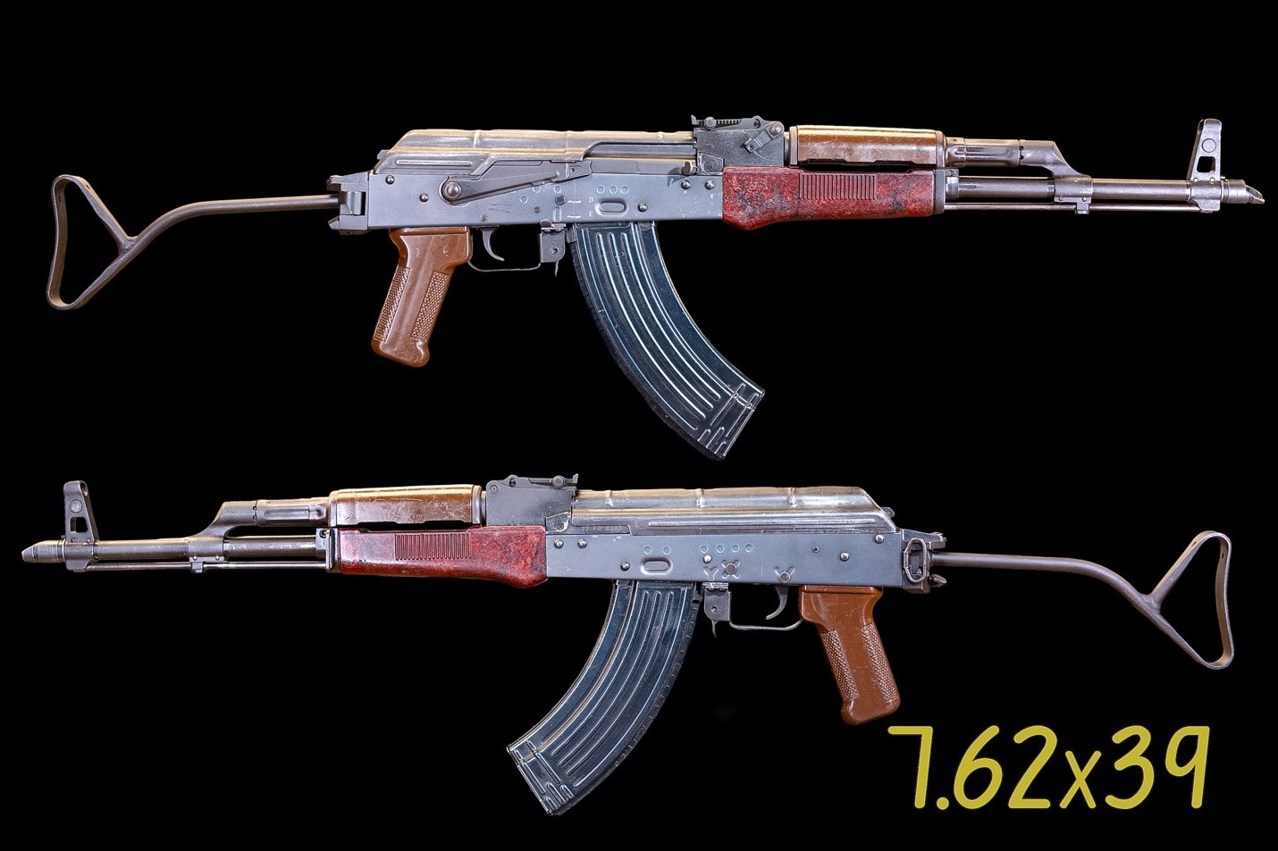 East German CG5 7.62x39 rifle with original bluing and red laminate furniture, offered by Alpha Group Armory in Naples FL